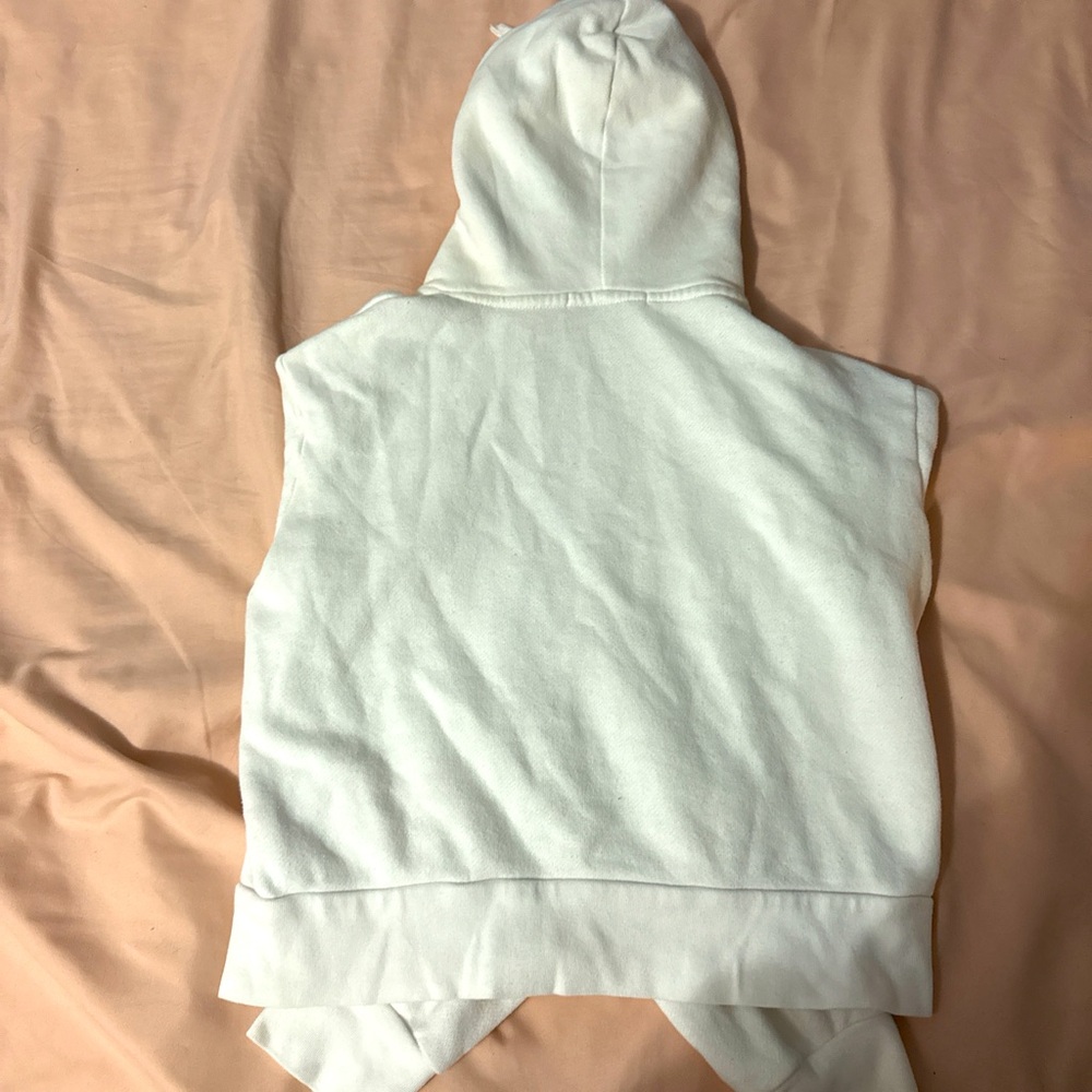 White Brandy Cropped Zip Up